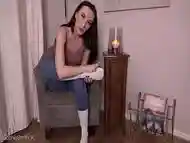 Bossy Brit Makes You Wank For Boots and Socks