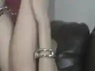 British Slut Gets Her Ankles And Wrists Cuffed While Gagged