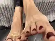 Dirty feet and lot of cum for cuckold POV