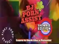 Shemale BJs Porn Assist LOOPER Listen as you watch the kinky shemale porn