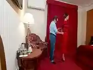 Sofi Lady in red Bondage in hotel GrP Tel Part 1