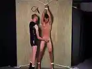 Straight Muscle Jock Kept Hard By Ginger Master During Hardcore BDSM Whipping - Gay Bondage - Jared Stud Returns 4