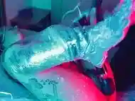 Abundant Wax Play on Latin Feet and Masturbation