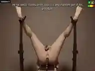 Anal stretching for male sub