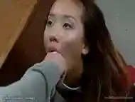 Asian student bound and fucked