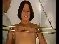 Coarse play in bdsm scenes with tractable woman in heats