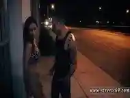 Extreme pussy pushes her into the alley where he rips her cut-offs