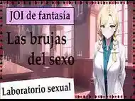 JOI en un mundo de brujas. Te llevan al laboratorio sexual.