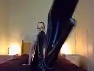 Lick my boots, loser! Polish them!