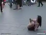 Little Spanish fucked in public places