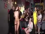 Mistress made teen fucked in public