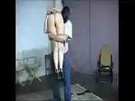 Naked Girl Carried By Masked Man