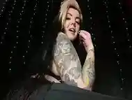 Pov Facesitting from kinky, inked punk slut