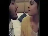 Punjabi boy kissing girlfriend