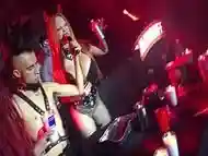 Sabrina Sabrok Pacto con el Diablo espectaculo en vivo ritual satanico