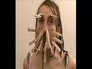 Samara Face Bondage and Bizarre Nose Torments