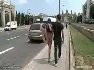 Spanish slut flogged on the streets