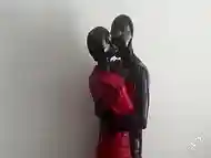 TouchedFetish &ndash_ Real married amateur fetish Couple in shiny Latex Rubber Catsuits | Kissing an licking each other | Homemade