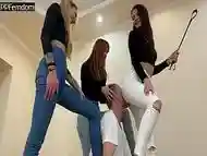 Triple Ass Domination and Facesitting Femdom In Jeans