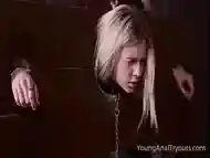 Young Anal Tryouts - Sweet blonde goes down into the dungeon