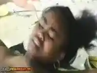 African Teen Rescued Off The Coast Pays Gladly With Her Pussy Getting Railed Outdoor In Public Beach