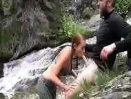 Amazing outside fuck in nature with the view