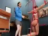 BDSM hardcore action with ropes and neat sex