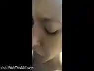 Breaking a teen''s throat and pussy with milk on her tits