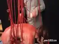 Extreme violently banged bdsm woman