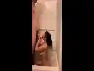 GIRL GETS FUCKED IN MOVIE THEATERS BATHROOM WITH CREAMPIE