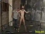 Gay boy enjoys tough BDSM action