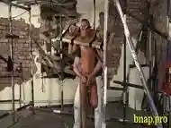 Gay boy enjoys tough BDSM action