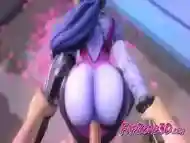 Hentai Shy Widowmaker Enjoys a Huge Thick Cock 3D Collection