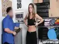 Hot MILF Caught Stealing Gets Interrogated Strip Searched and Face Fucked