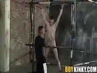 Kinky Tyler makes full use of captive fresh twink James