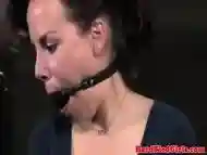 Mouthgagged Sub Skank Gets Armtied