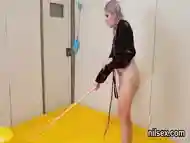 Peculiar chick is taken in butthole asylum for harsh treatment