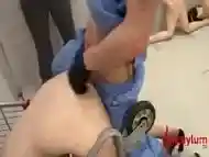 Piss covered anal sub is dominated