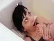 Piss fetish sub hottie drinking golden shower