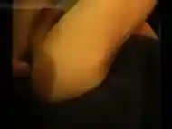 Pretty two times anal fists by GF with azure hand protection