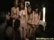 Restrained Asian Babes Get Manhandled