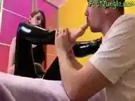 Russian Teen Foot Worshiping Femdom