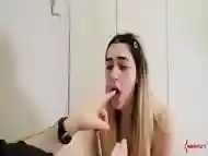 Submissive licks masters asshole