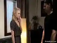 Tight bound blonde spinner tormented