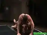 Wrestling jock anally banged after battle