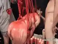 graceful violently banged bdsm babe