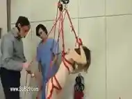 stunnigly hardcore BDSM rope sex with anal action